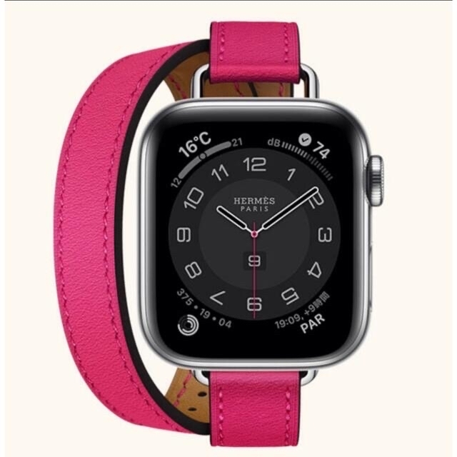 Apple Watch Hermès アトラージュベルト美品☆ローズメキシコ Apple Watch Hermès アトラージュベルト美品☆ローズメキシコ