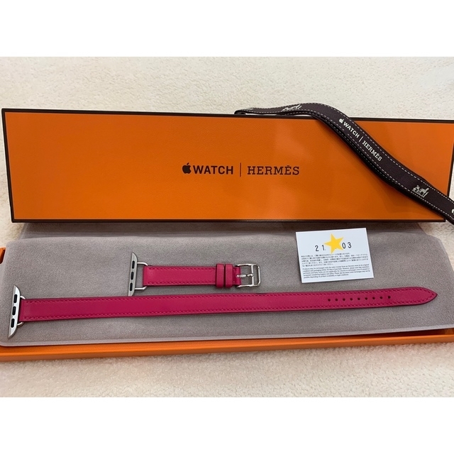 Apple Watch Hermès アトラージュベルト美品☆ローズメキシコ Apple Watch Hermès アトラージュベルト美品☆ローズメキシコ