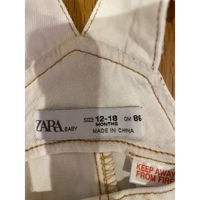 ZARA KIDS(ザラキッズ)のzara デニム ワンピース 86㎝ キッズ/ベビー/マタニティのベビー服(~85cm)(ワンピース)の商品写真