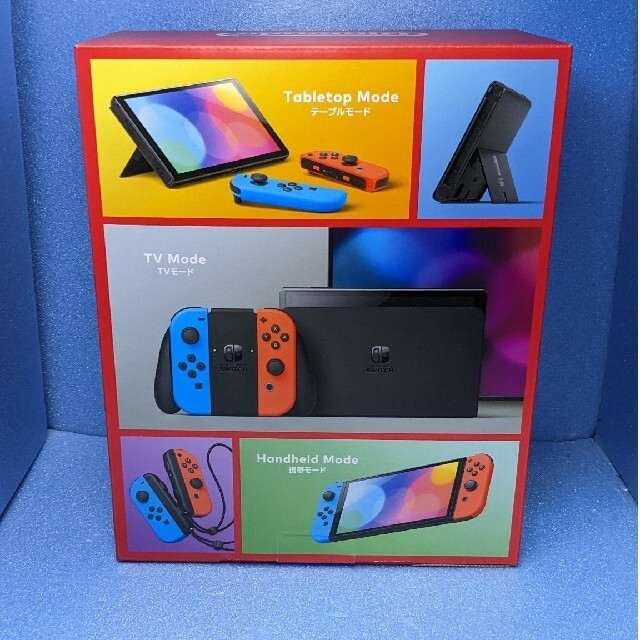 Nintendo Switch(ニンテンドースイッチ)の【新品】Nintendo Switch 本体 有機EL HEG-S-KABAA エンタメ/ホビーのゲームソフト/ゲーム機本体(家庭用ゲーム機本体)の商品写真