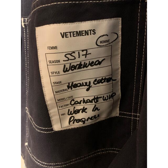 Balenciaga(バレンシアガ)のVETEMENTS Carhartt オーバーサイズワークシャツ メンズのジャケット/アウター(その他)の商品写真