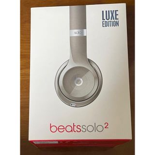 ビーツバイドクタードレ(Beats by Dr Dre)のBeats by Dr Dre SOLO2 LUXE EDITION シルバー(ヘッドフォン/イヤフォン)