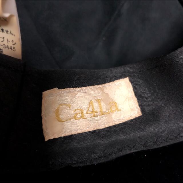 CA4LA(カシラ)のカシラ　ベロアキャスケット　オーガンジーリボン3色 レディースの帽子(キャスケット)の商品写真