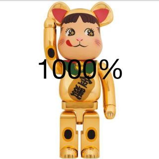 ベアブリック(BE@RBRICK)のBE@RBRICK 招き猫 ペコちゃん 金運 金メッキ 1000％  (その他)