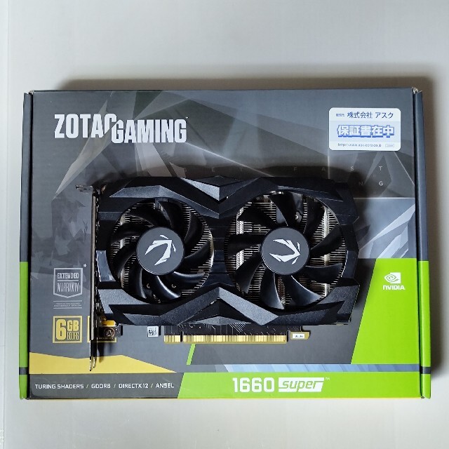 ZOTAC GeForce GTX 1660 SUPER ZOTAC GeForce GTX 1660 SUPER