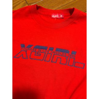 エックスガール(X-girl)のx-girl Tシャツ　エックスガール　半袖Tシャツ　カットソー　レッド　赤(Tシャツ(半袖/袖なし))