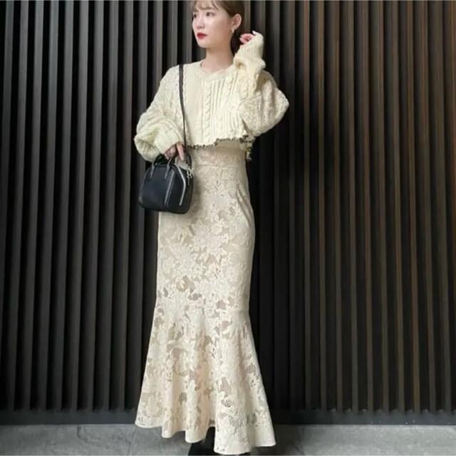 新品未開封】Acka lace mermaid skirt ivory - ロングスカート