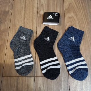 アディダス(adidas)の【新品】adidas　アディダス　21-23センチ　靴下　3足セット(靴下/タイツ)