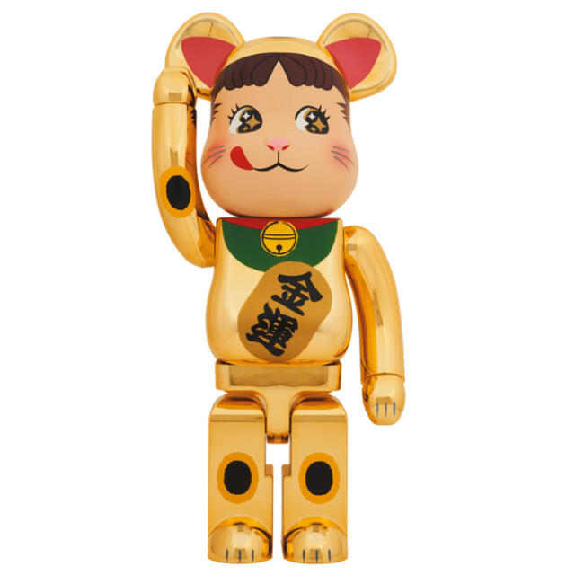 BE＠RBRICK 招き猫 ペコちゃん 金運 金メッキ 1000%