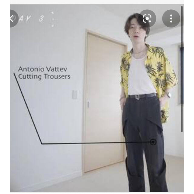 COMME des GARCONS HOMME PLUS(コムデギャルソンオムプリュス)のantonio vattev diamond cuts trousers  メンズのパンツ(その他)の商品写真