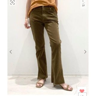 アパルトモンドゥーズィエムクラス(L'Appartement DEUXIEME CLASSE)のアパルトモン　アッパーハイツJENNA CORDUROY SLIT PANTS(カジュアルパンツ)