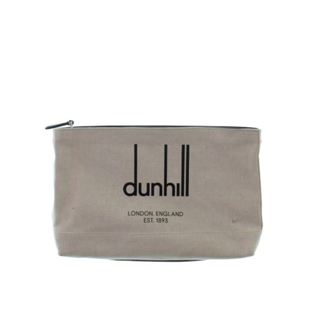 B詳細dunhill ダンヒル クラッチバッグ - ベージュx黒