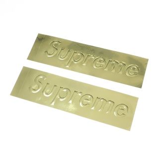 シュプリーム(Supreme)の【中古】【未使用】シュプリーム Supreme 2022年秋冬 BOX LOGO STICKER GOLD 2枚セット ステッカー【メンズ】(その他)