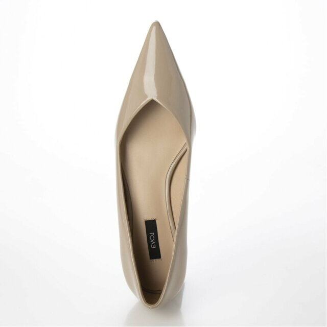EVOL(イーボル)の【BGE】【22.0】ポインテッドセットバックヒールパンプス レディースの靴/シューズ(ハイヒール/パンプス)の商品写真