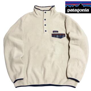 patagonia - パタゴニア PATAGONIA フリース シンチラ スナップＴ アイボリー XL