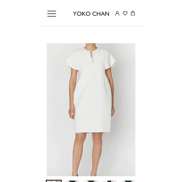 YOKO CHAN スリットラインドレス 限定品