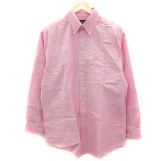 ブルックスブラザース(Brooks Brothers)のブルックスブラザーズ カジュアルシャツ 長袖 ボタンダウン 刺繍 M ピンク(シャツ)