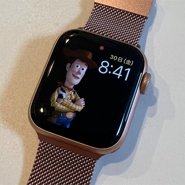 Apple Watch SE 40mm ピンクゴールド 美品 ピンクミラネーゼ-