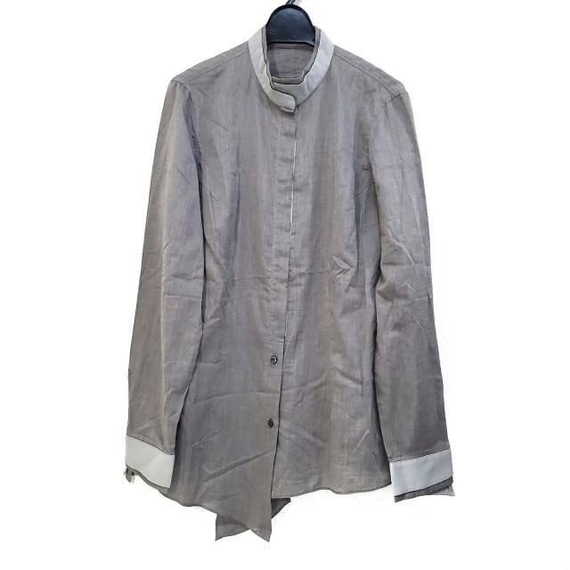 BRUNELLO CUCINELLI(ブルネロクチネリ)のブルネロクチネリ 長袖シャツブラウス L - レディースのトップス(シャツ/ブラウス(長袖/七分))の商品写真