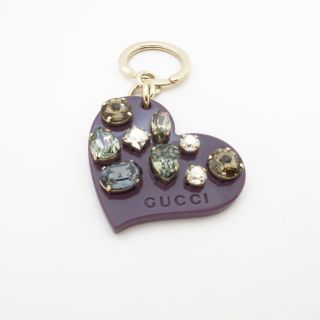 グッチ(Gucci)のグッチ キーホルダー(チャーム) - パープル(キーホルダー)