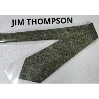 ジムトンプソン(Jim Thompson)の美品★JIM THOMPSONジムトンプソンペイズリー柄高級ネクタイ★タイシルク(ネクタイ)