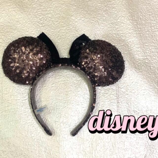 Disney(ディズニー)のディズニーカチューシャ⭐︎スパンコール⭐︎ミニーちゃん エンタメ/ホビーのおもちゃ/ぬいぐるみ(キャラクターグッズ)の商品写真