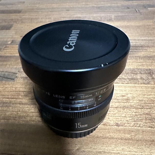 Canon(キヤノン)のCanon EF 15mm F2.8 fisheye レンズ スマホ/家電/カメラのカメラ(レンズ(単焦点))の商品写真