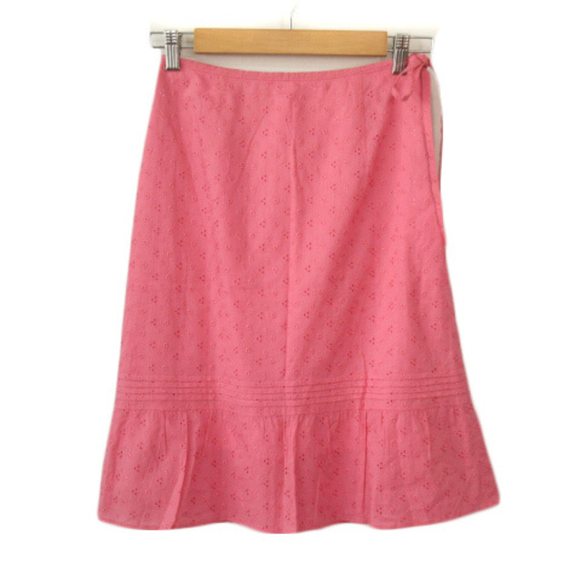 ef-de(エフデ)のエフデ ef-de スカート フレア カットワーク 刺繍 7 ピンク レディースのスカート(ひざ丈スカート)の商品写真