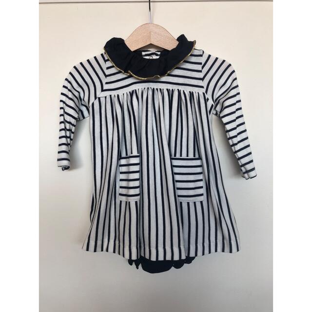 PETIT BATEAU(プチバトー)のプチバトー　ロンパース　カーディガン キッズ/ベビー/マタニティのベビー服(~85cm)(ロンパース)の商品写真