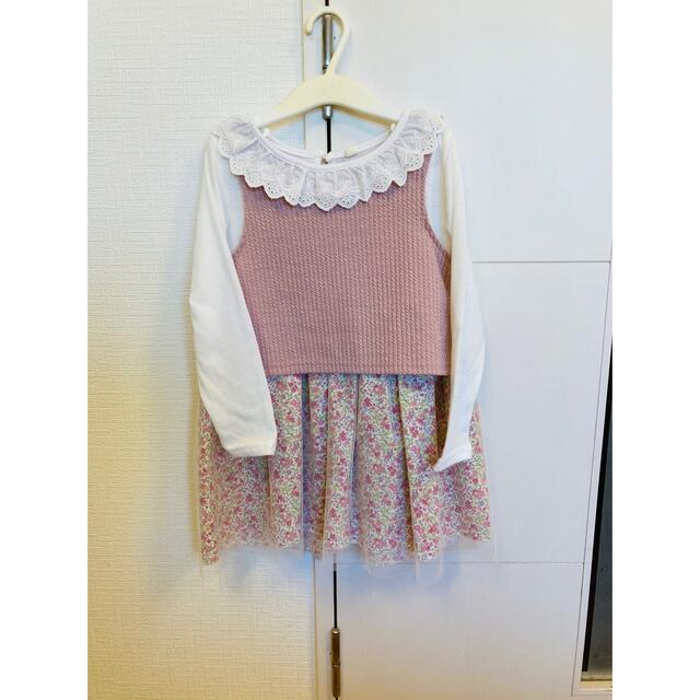 ワンピース　110 キッズ/ベビー/マタニティのキッズ服女の子用(90cm~)(ワンピース)の商品写真