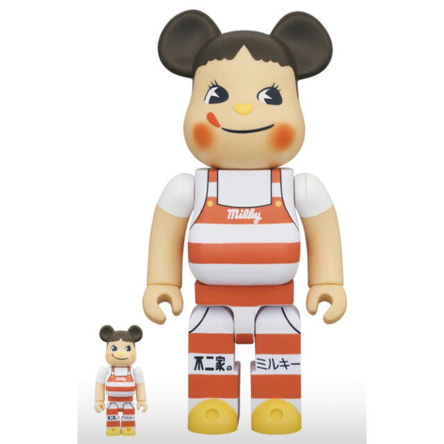 BE＠RBRICK ペコちゃん ミルキー三角帽子デザイン 100% & 400%