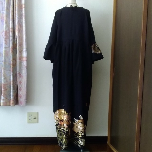 さばきが 着物リメイクワンピース祝扇子の通販 ゆあ's shop|ラクマ by