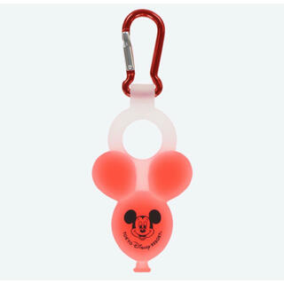 ディズニー(Disney)の新品　ディズニーリゾート ミッキー バルーン カラビナ ボトルホルダー付　赤(キャラクターグッズ)