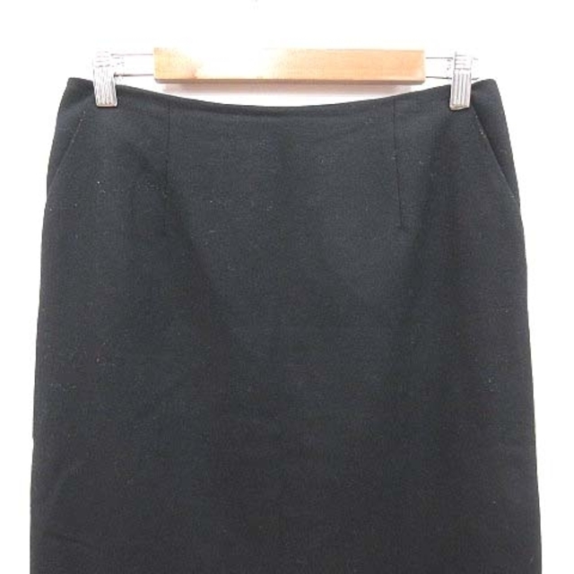 NATURAL BEAUTY BASIC(ナチュラルビューティーベーシック)のナチュラルビューティーベーシック タイトスカート ミモレ ロング ウール L 黒 レディースのスカート(ロングスカート)の商品写真