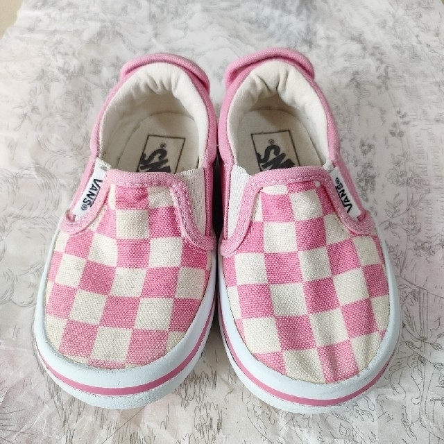 VANS(ヴァンズ)の《riiii様専用》VANS スリッポン 14 ピンク キッズ/ベビー/マタニティのベビー靴/シューズ(~14cm)(スリッポン)の商品写真