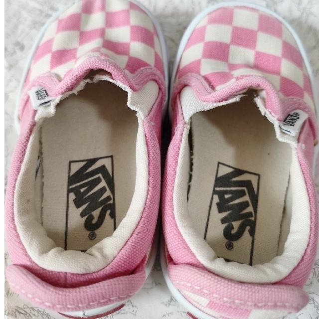 VANS(ヴァンズ)の《riiii様専用》VANS スリッポン 14 ピンク キッズ/ベビー/マタニティのベビー靴/シューズ(~14cm)(スリッポン)の商品写真