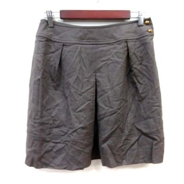 Spick & Span(スピックアンドスパン)のスピック&スパン タイトスカート ミニ ウール 40 茶 ブラウン /YI レディースのスカート(ミニスカート)の商品写真