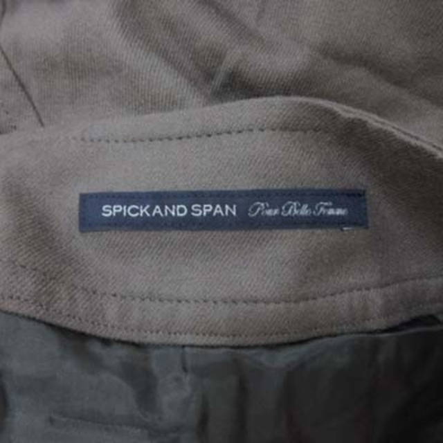 Spick & Span(スピックアンドスパン)のスピック&スパン タイトスカート ミニ ウール 40 茶 ブラウン /YI レディースのスカート(ミニスカート)の商品写真