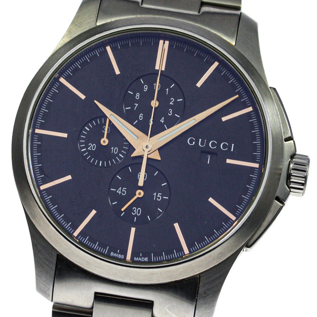 最安 Gucci - ☆美品【GUCCI】グッチ Gタイムレス クロノグラフ デイト