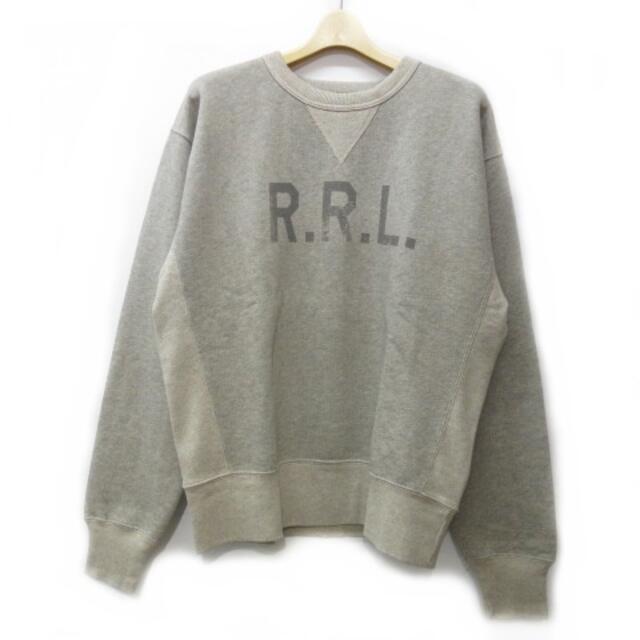 RRL(ダブルアールエル)のダブルアールエル RRL 22SS スウェット トレーナー ロゴ 長袖 灰 L メンズのトップス(その他)の商品写真