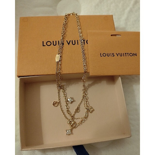 Louis Vuitton Blooming strass necklace (M68374) in 2023