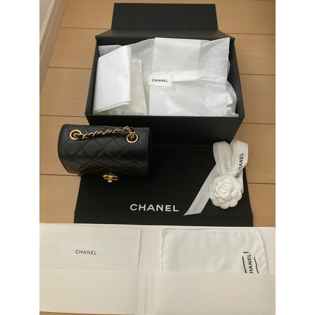 CHANEL(シャネル)の専用　22K最新　CHANEL ミニフラップバッグ　ミニマトラッセ　黒 レディースのバッグ(ショルダーバッグ)の商品写真
