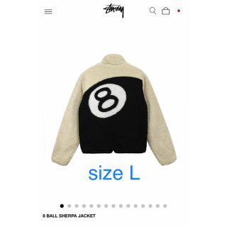 【即完モデル】stussy 8 Ball Sherpa Jacket Lサイズ