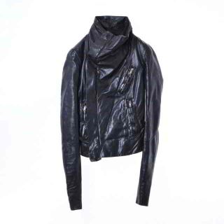 Rick Owens   Rick Owens ハイネック ドレープ ジャケットの通販 by