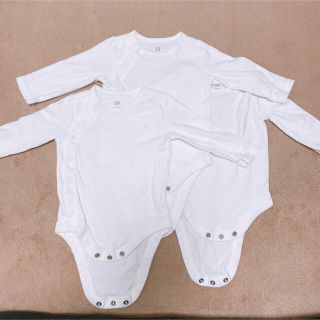 ベビーギャップ(babyGAP)の長袖 ボディスーツ ロンパース 3着セット(ロンパース)