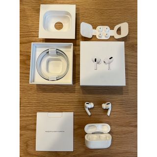 アップル(Apple)のAirPods Pro 正規品 動作品 付属品あり(ヘッドフォン/イヤフォン)