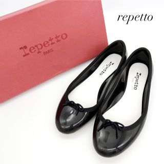 レペット(repetto)の美品✨ レペット 23cm 37 サンドリオンベイビー レインシューズ ブラック(バレエシューズ)