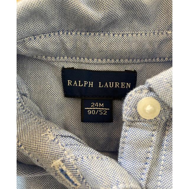 Ralph Lauren(ラルフローレン)のラルフローレン　ワンピース　パンツ付　デニム地　女の子 キッズ/ベビー/マタニティのキッズ服女の子用(90cm~)(ワンピース)の商品写真