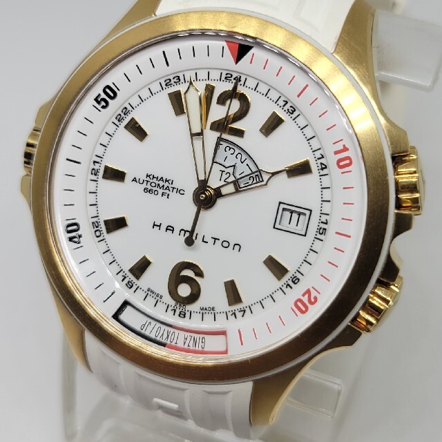 【超絶激レア☆美品】ハミルトン カーキネイビー GMT ショッピングフリーク