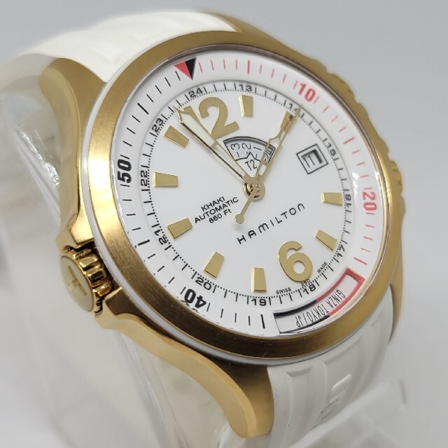 【超絶激レア☆美品】ハミルトン カーキネイビー GMT ショッピングフリーク